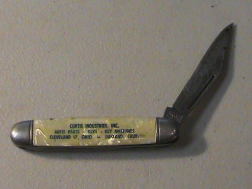 Vintage Curtis Industries Advertisement Pocket Knife Cleveland OH