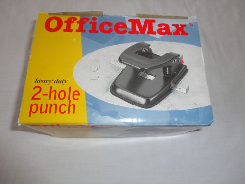 New Black OfficeMax 2-Hole Punch Office Equipment