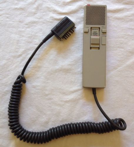 Sony HU-70 Handheld Dictation Microphone transcriber vintage