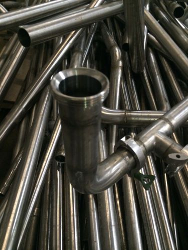 Tri-Clover Stainless Steel 304 Pipe, Valves &amp; Totalizing Meter food processing