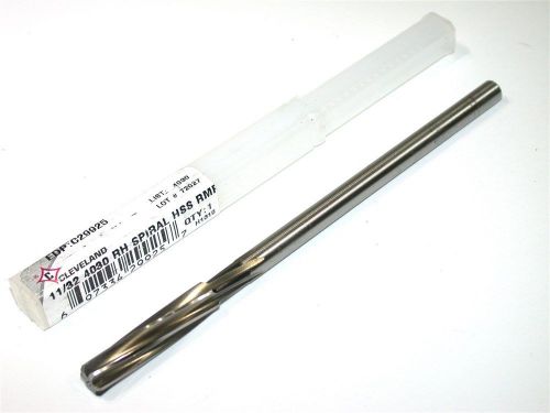 Up to 12 new cleveland twist 6 flute spiral rh 11/32&#034; .343&#034; reamers c29925 for sale