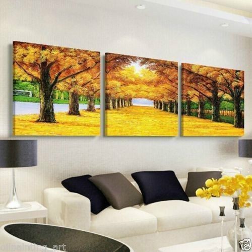 HD!Canvas Print home decor wall art painting Picture Gold Avenue 3PC/+ frame