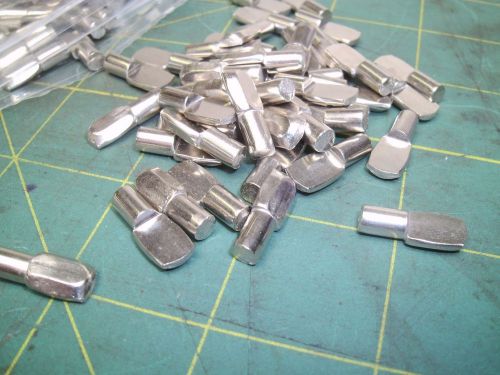 CHROME OR NICKEL PLATED SPOON SHELF SUPPORT PEGS (LOT OF 74) #57686