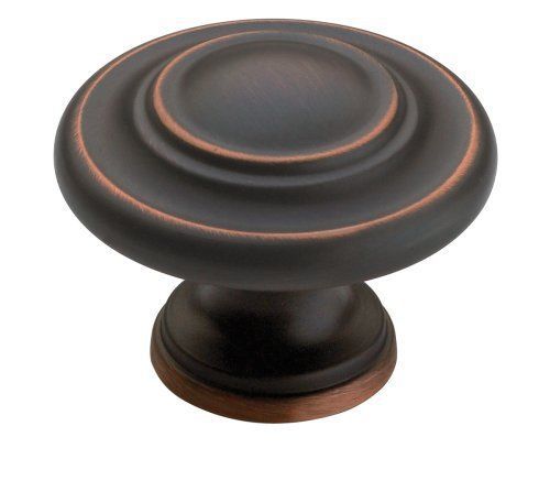 Cabinet knob 1-3/4&#034; 31.75mm orb amerock corp cabinet knobs - metal bp15862orb for sale