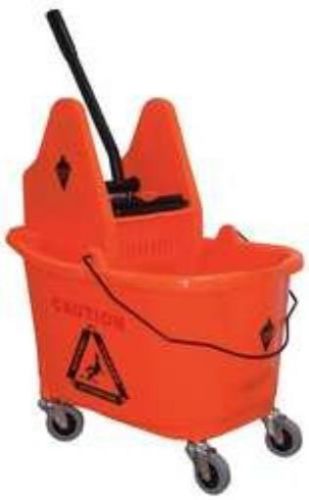 Tough guy 5cjk5 mop bucket/wringer  orange  35qt. for sale