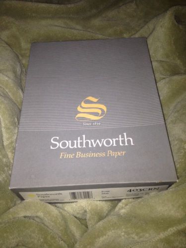 Southworth 403CRN 8 1/2&#034;X11 #&#039;d 1-28 500 ct. Sheets 20 lbs.