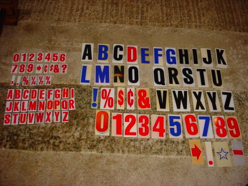 Lot 600 Plastic Letters Sign Making Displaying Advertising Outdoor Indoor 4&#034;  2&#034;