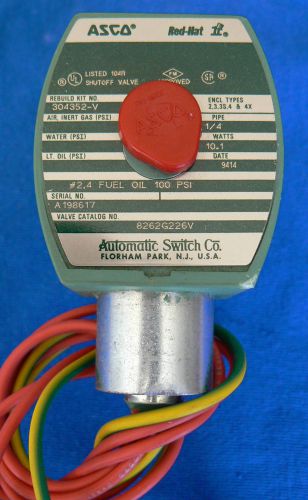 ASCO AUTOMATIC SWITCH / TRANSDUCER 8262G226V NEW For 1/4&#034; Fittings