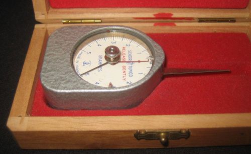 5 GRAM SCALE + &amp; -, SCHERR TUMICO with dial indicator, WOOD CASE, High Quality