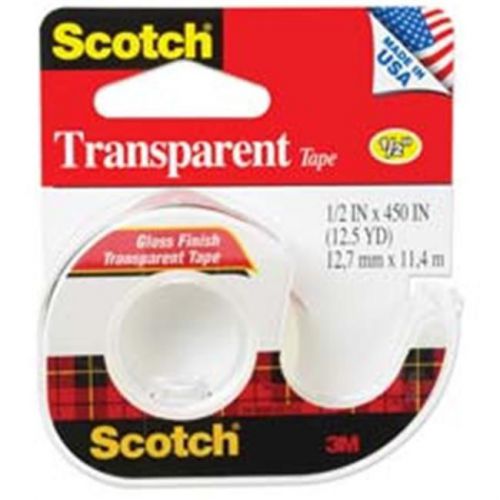 3m mmm174 tape with dispenser .50in. x 1000in. clear for sale