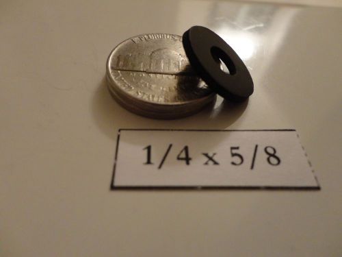flat rubber washer black 1/4 x 5/8 EPDM individual selection each