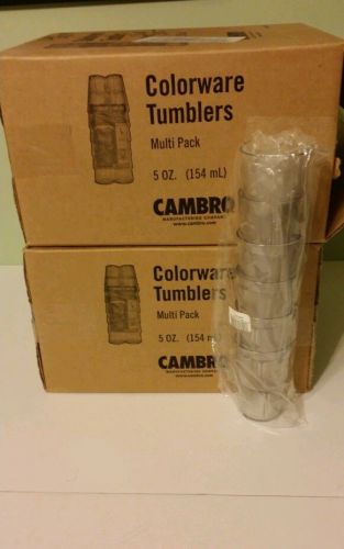 Lot of 2 Cambro 500P152 Colorware Clear 5 Oz. Tumbler - 72 / CS 144 total NEW