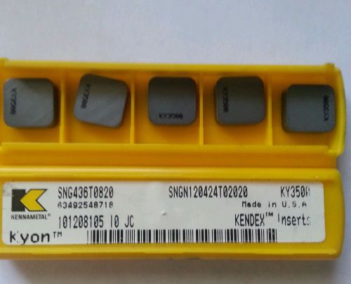 Kennametal snga 436t0820 ky 3500 kendex inserts for sale