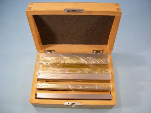 CMCTW  Set of Four Steel Parallels in Fitted Case Toolmakers Machinists