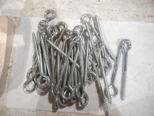 Qty= 34 eye lag bolts 4&#034; long -  new for sale