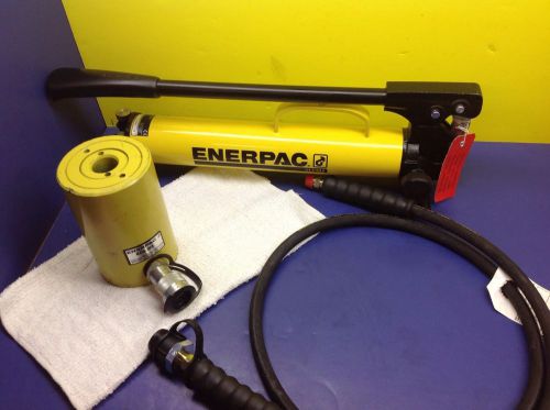 Enerpac rch-202 hydraulic cylinder p39 ultima hand pump 20 ton 2&#034; stroke for sale
