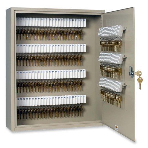 Office mmf industries 160 keys holder lock cabinet out tags sand 16&#034; x 4&#034; x 20&#034; for sale
