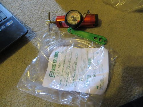 Lincare Oxygen Regulator 0 -3000 Used Tested Flo 0 - 8 new in sealed bag cannula