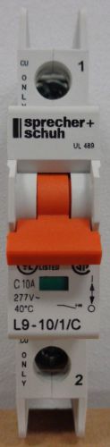 Sprecher + Schuh L9-10/1/C Single Pole 10A Miniature Circuit Breaker