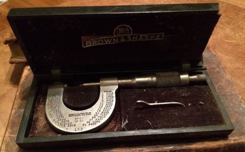 Brown &amp; sharpe micrometer vintage ns&amp;v 14-20 in box 153 for sale