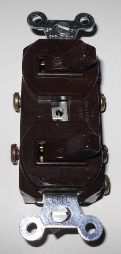 Slater 696-BR , Combination SP Toggle Switch &amp; 3-Way Switch, Brown