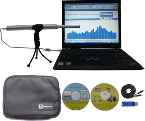 PC Real Time Audio Spectrum Analyzer,Sound Level Meter,Polarity Tester, RTA-168B