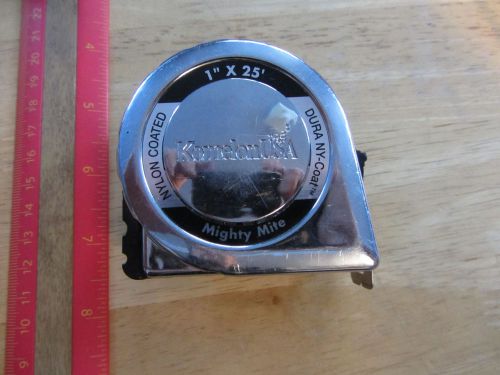 Vintage komelon usa mighty mite 1&#034; x 25&#039; measuring tape for sale