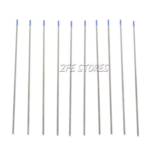 10pc of Sky Blue Lanthanated WL20 Tungsten Electrodes 1.6x 150mm for TIG Welding