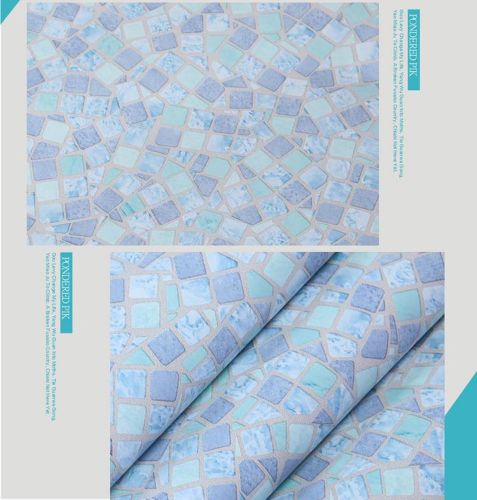 60cm*1m Mediterranean Sea Blue Mosaic Tile Furniture Wall Paper Sticky Film N1-J