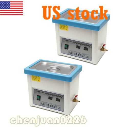 2 Sets Dental Digital Ultrasonic Cleaning Cleaner Machine 5L 5 Litre?US Stocked