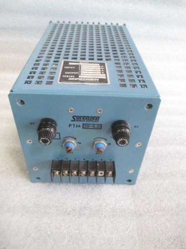 #M208 Sorensen Power Supply PTM 28-6.0 2q volt 6 Amp