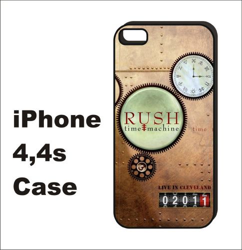 Rush Time Machine Neil Peart Alex Lifeson New Black Cover iPhone 4 4s Case stl#1