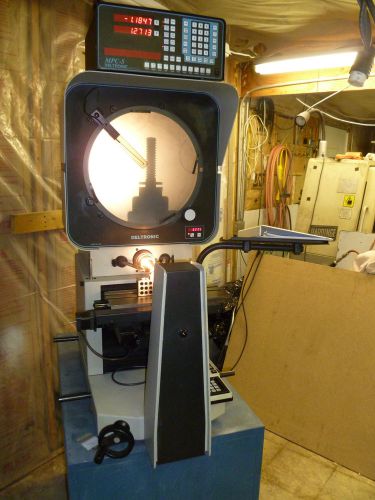 Optical comparator deltronic w deltronic mpc5  dro digital readout motor drive for sale