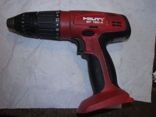 Hilti sf 180-a 18v cordless hammer drill bare tool  used  (687) for sale