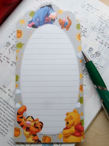 1X Winnie The Pooh Magnetic Memo Note Message Writing Paper Pad Stationery D-3