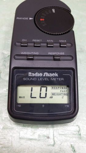 RADIO SHACK SOUND LEVEL METER