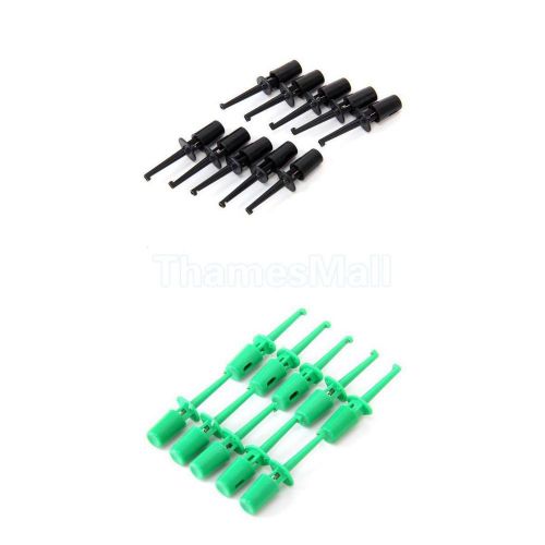 20pcs 4.2cm yellow + green mini grabber test probe hook grip for pcb smd ic for sale