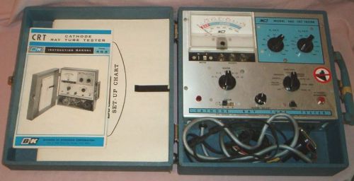 B&amp;k - model 465 - crt / cathode ray tube - tester &amp; manuals - tested color &amp; b&amp;w for sale