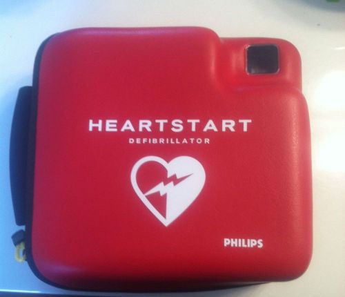 Philips heartstart fr2+ defibrillator aed with carrying case &amp; battery for sale