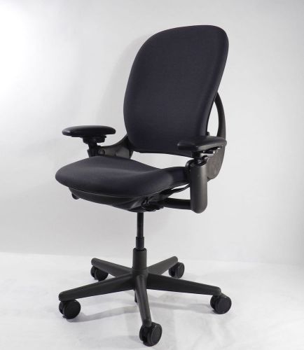 Original Steelcase Leap Chair Gray Fabric Office Desk Chair