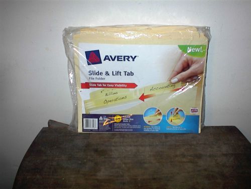 Avery Slide &amp; Lift Tab Manila File Folders - AVE73503 24 COUNT PACK