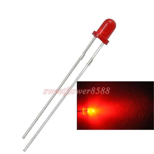 1000pcs 3mm Red Ultra Bright Diffused LED  Lamps New
