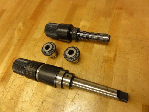 (2) #1 Smith Tool QUICK CHANGE TAPPING ADAPTERs &amp; (2) Emuge TAP COLLETS