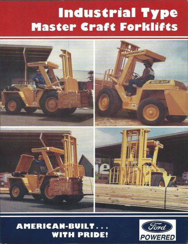 Fork Lift Truck Brochure - Master Craft - Industrial - Ford - c1991 (LT172)