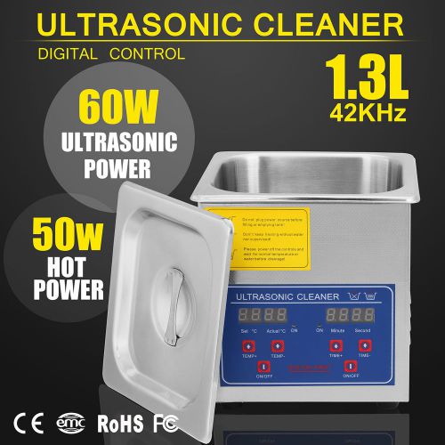 1.3L 1.3 L ULTRASONIC CLEANER FREE WARRANTY ONE TRANSDUCER LABOR-SAVING GREAT