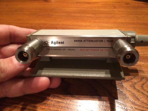 Agilent 8495B Step Attenuator, 0 - 70dB, DC - 18 GHz, Type N, Option 001
