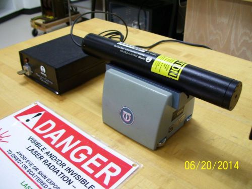 Yellow HeNe Laser System for lab use 594 nm 0.75 mW Eye Safe!