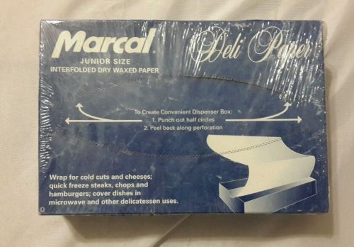 Marcal 10&#034; x 8&#034;, Deli Wrap Eco-Pac Natural InterFolded Wax Paper, 500 Count