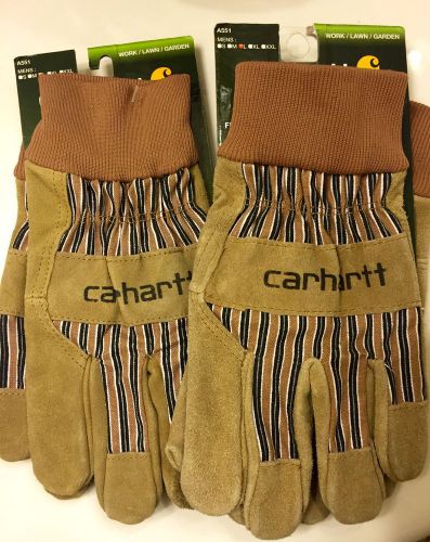Two Brand New Pairs Of Carhartt Work Gloves Size: Large