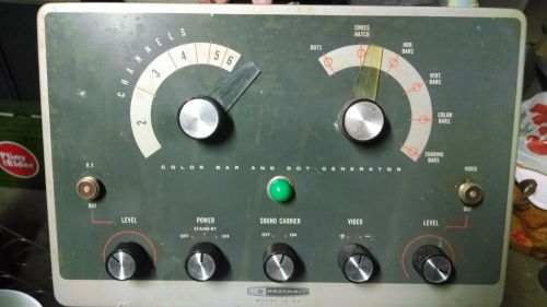 Rare Vintage Heathkit Color Bar Dot Generator IG 62 Ham Radio Amp